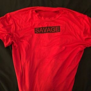 Red savage tee